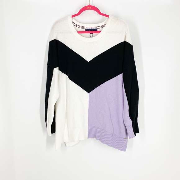 Tommy Hilfiger Sweaters - NWT Tommy Hilfiger Crew Neck Colorblocked Knit Long Sleeve Sweater Plus Size 2X